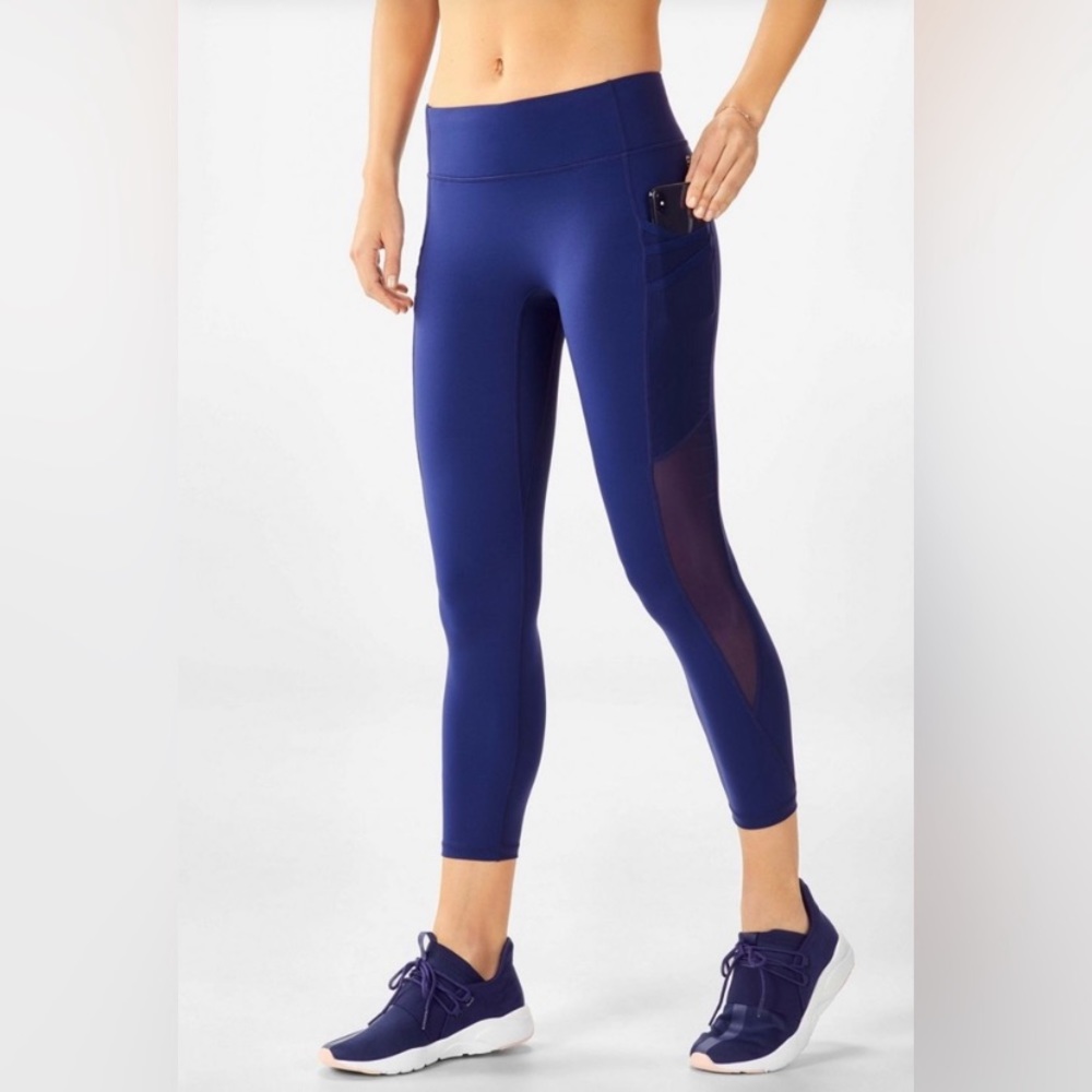 Fabletics Blue Active Leggings Waist 24”